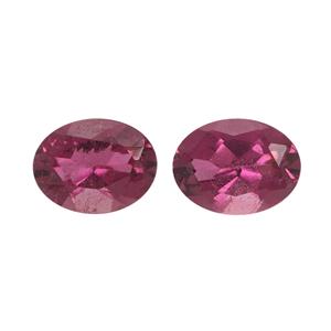 0.25cts Nigerian Rubellite 4x3mm Oval Pack of 2