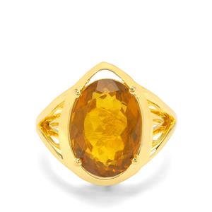 2.45ct  Dominican  Amber Midas Ring 