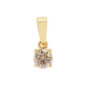 1/3ct Champagne Argyle Diamonds 9K Gold Pendant