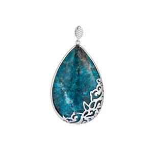 175.01ct Taolagnaro Apatite Sterling Silver Pendant