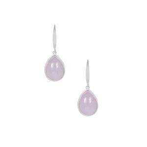 14ct Lavender Jadeite Sterling Silver Earrings