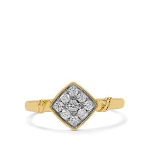 1/4ct Namibian Diamonds 9K Gold Tomas Rae Ring 