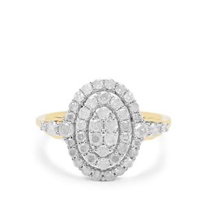 1ct GH Diamonds 9K Gold Ring 