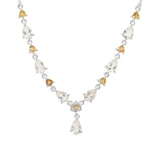 Serenite Necklace with Diamantina Citrine in Sterling Silver 3.23cts
