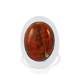 14ct Sonoreña Seam Agate Sterling Silver Aryonna Ring