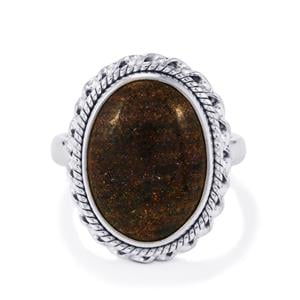 Andamooka Opal Ring in Sterling Silver 6.50cts