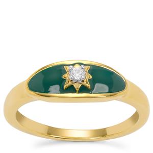Ratanakiri Zircon Ring in Gold Plated Sterling Silver