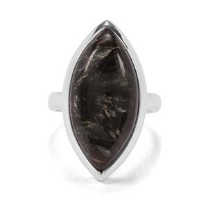 11ct Midnight Seraphinite Sterling Silver Aryonna Ring