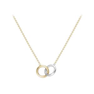 'Eternity' Necklace in 9K Two Tone Gold 46cm/18