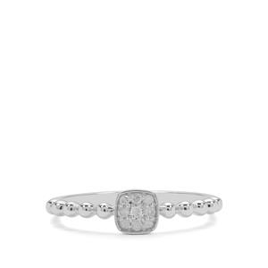 1/10ct Diamonds Sterling Silver Ring