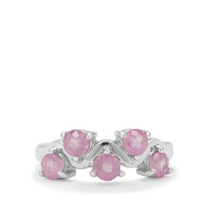 1.90ct Ilakaka Hot Pink Sapphire Sterling Silver Ring 