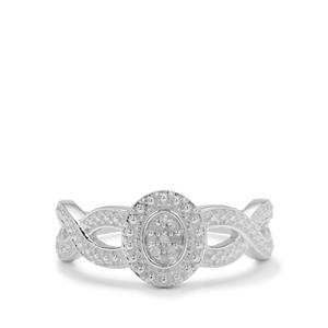 Diamond Sterling Silver Ring  