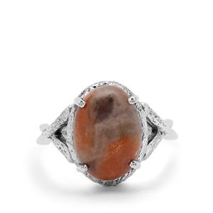 5.50ct Iolite Sunstone Sterling Silver Aryonna Ring 