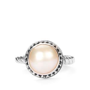 Mabe Pearl Sterling Silver Samuel B Ring (10mm)