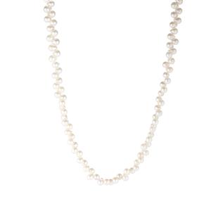 Akoya Cultured Pearl Sterling Silver Necklace