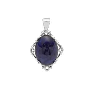 Thai Sapphire Pendant in Sterling Silver 17.75cts (F)
