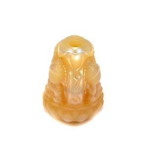 Naturally Papaya Cultured Carved Pearl (7 to 9.50mm) 