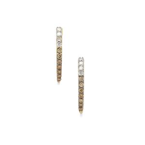 1ct Sunset Argyle Diamonds 9K Gold Earrings