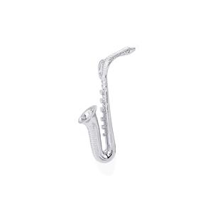 Saxophone Pendant in Sterling Silver