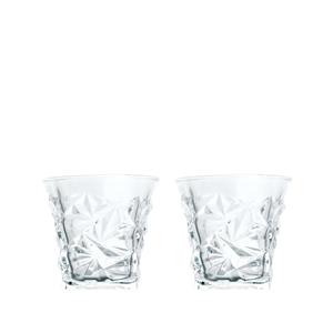 Facetted Set of 2 Whisky Glasses 