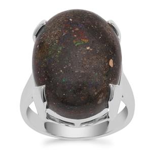 Andamooka Opal Ring in Sterling Silver 13.81cts