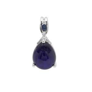 Thai Sapphire Pendant with Blue Sapphire in Sterling Silver 4.30cts  (F)