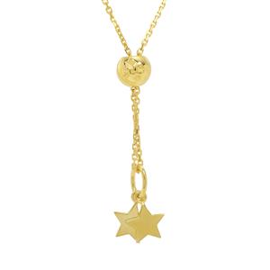 18" Midas Altro Diamond Cut Star Slider Necklace 4.49g