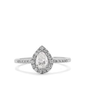 Diamond Ring in Platinum 950 0.74ct