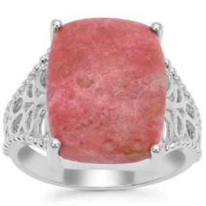 Norwegian Thulite Ring in Sterling Silver 9.39cts