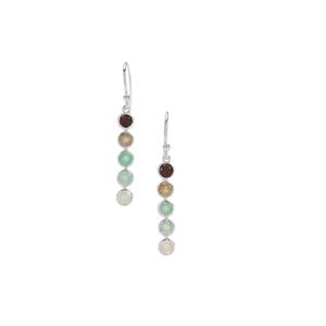 2.50ct Ombre  Aquaprase™ Sterling Silver Earrings 