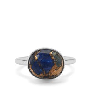 5ct Copper Mojave Lapis Lazuli Sterling Silver Aryonna Ring
