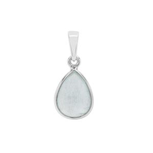 Aquamarine Pendant in Sterling Silver 4.22cts