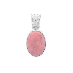 Thulite Pendant in Sterling Silver 11.90cts