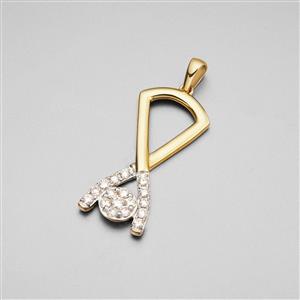 1/2ct Argyle Diamond 9K Gold Pendant