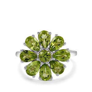 Jilin Peridot Ring in Sterling Silver 3.50cts