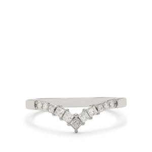1/4ct Wishbone Diamond Ring in Platinum 950
