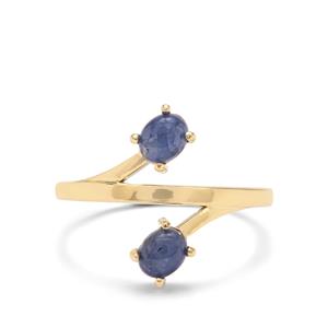 1.15ct Burmese Blue Sapphire 9K Gold Ring