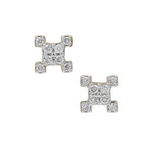 1/4ct Argyle Diamonds 9K Gold Earrings 
