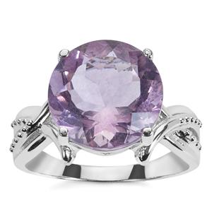 7.23ct Purple Fluorite Sterling Silver Ring 