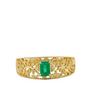 0.40ct Panjshir Emerald 9K Gold Tomas Rae Ring
