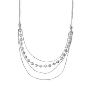 18" Graduate Slider Necklace in Sterling Silver 5.97g