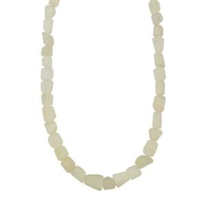 White Moonstone Nugget Necklace in Sterling Silver 175cts