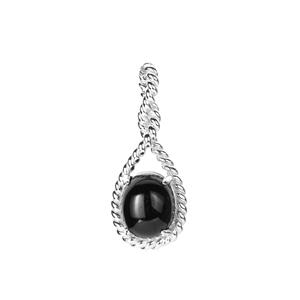 Black Tourmaline Pendant in Sterling Silver 4.40cts