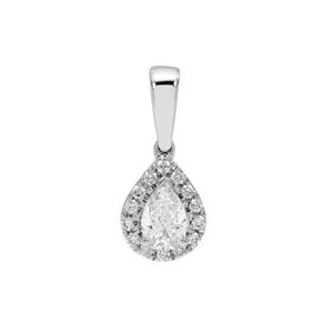 Diamond Pendant in Platinum 950 0.38ct