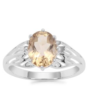 Champagne Quartz Ring in Sterling Silver 1.59cts