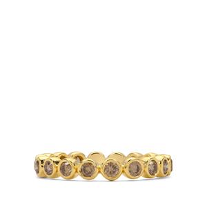 1ct Champagne Argyle Diamonds 9K Gold Ring 