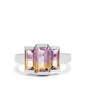 Ametrine Sterling Silver Ring 3.10cts