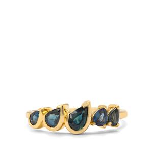 1.35ct Australian Blue Sapphire 9K Gold Ring