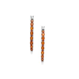 10.84ct Loliondo Orange Kyanite Sterling Silver Earrings