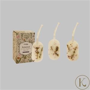 Kimbie Home Set of 3 Hanging Soy Wax Fresheners with Lavender & Amethyst 60cts
